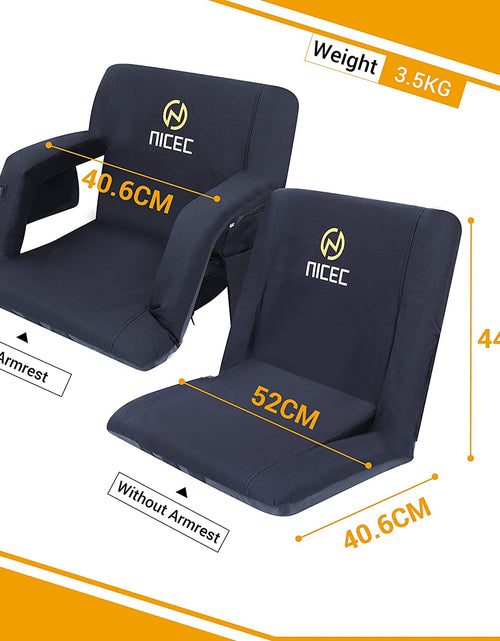 Load image into Gallery viewer, Bleacher Seat,Stadium Seat, Heated Stadium Seat, Stadium Chair,Bleacher Chair,Floor Chair,Heated Stadium Chair,Bleacher Cushions,Floor Chair, Stadium Seats,Bleacher Seats, Camping Floor Chairs
