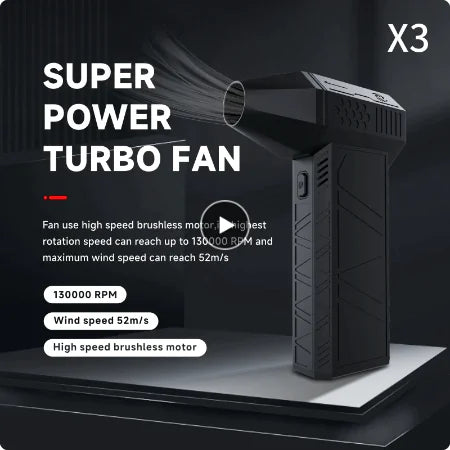 Load image into Gallery viewer, 3nd Generation X3 Violent Blower Mini Turbo Jet Fan
